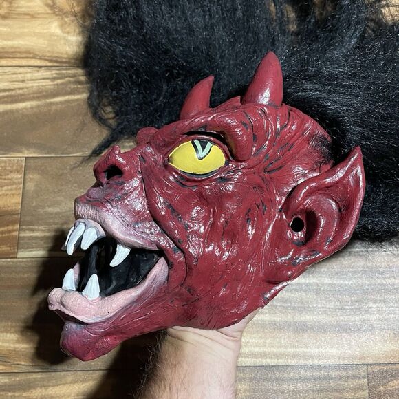 PMG Halloween Mask Devil 2006 The Paper Magic Group Scary Evil Costume Rare! - Picture 4 of 14